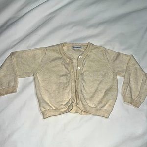 DOLCE & GABBANA cream cardigan 9-12
